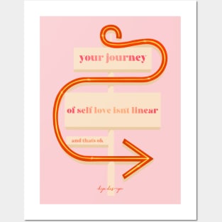 Self love isn’t linear Posters and Art